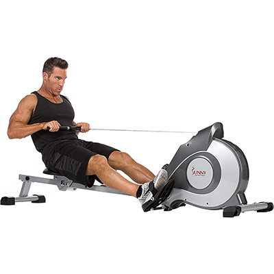 2. Sunny Health & Fitness SF-RW5515 Magnetic Rowing Machine