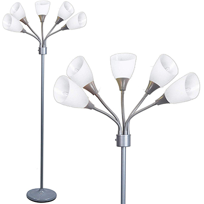 10. LIGHTACCENTS Grey Modern Floor Lamp