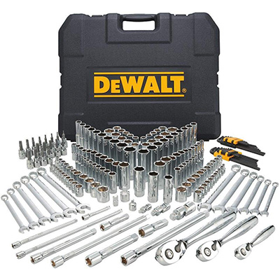 5. DEWALT DWMT72165 204-Piece Mechanics Tools Kit and Socket Set