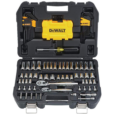 9. DEWALT 108-Piece DWMT73801 Mechanics Tools Kit and Socket Set