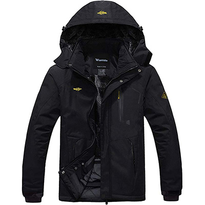 1. Wantdo Men's Mountain Waterproof Rain Jacket