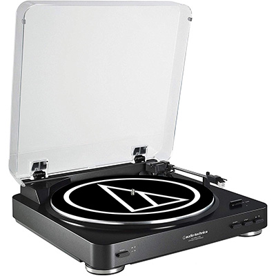 5. Audio-Technica Fully Automatic Belt-Drive Turntable (AT-LP60BK-USB)