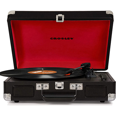 6. Crosley 3-Speed Bluetooth Suitcase Turntable